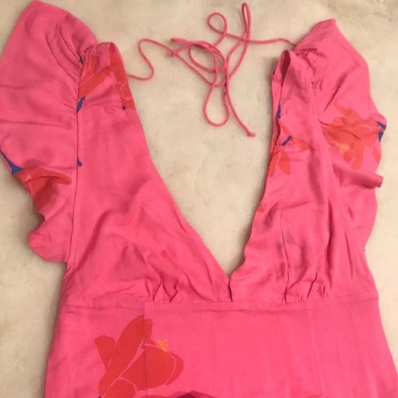 Free People Hibiscus Maxi Dress. Size: 12 - Picture 3 of 8